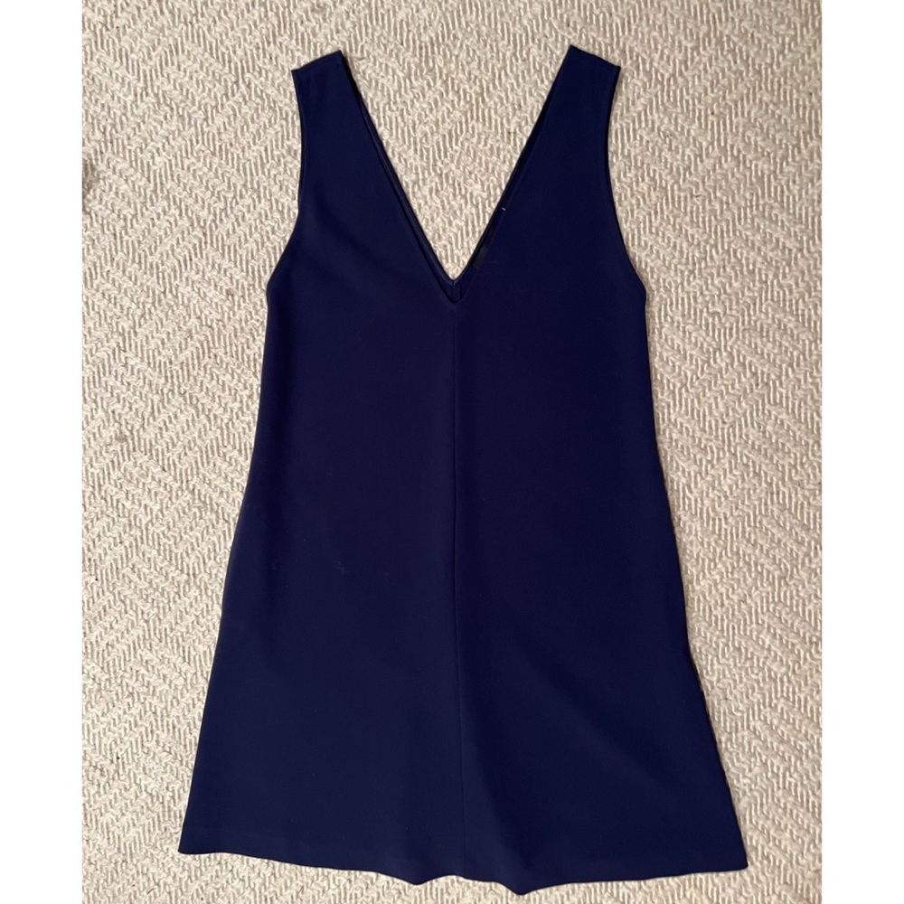 Theory Sleeveless V Neck Shift Dress - P/XS - Picture 3 of 10